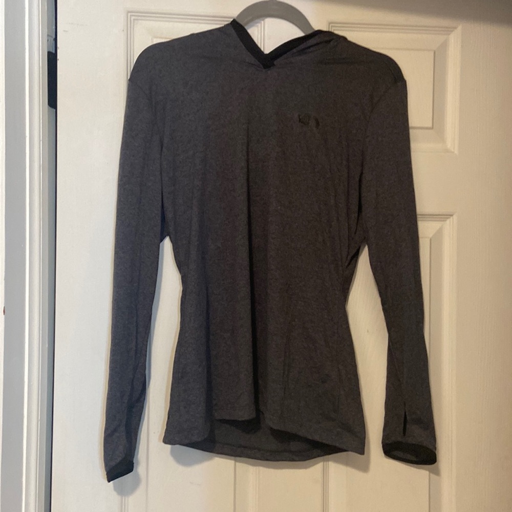 North face long sleeved hooded tee